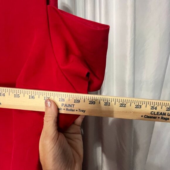 Worthington Red Cold-Shoulder Sheath Dress Women’s Size 14 - Picture 9 of 9